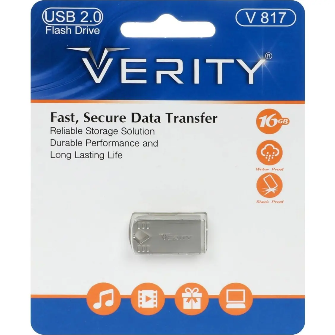 تصویر فلش مموری وریتی با ظرفیت 16G مدل V817